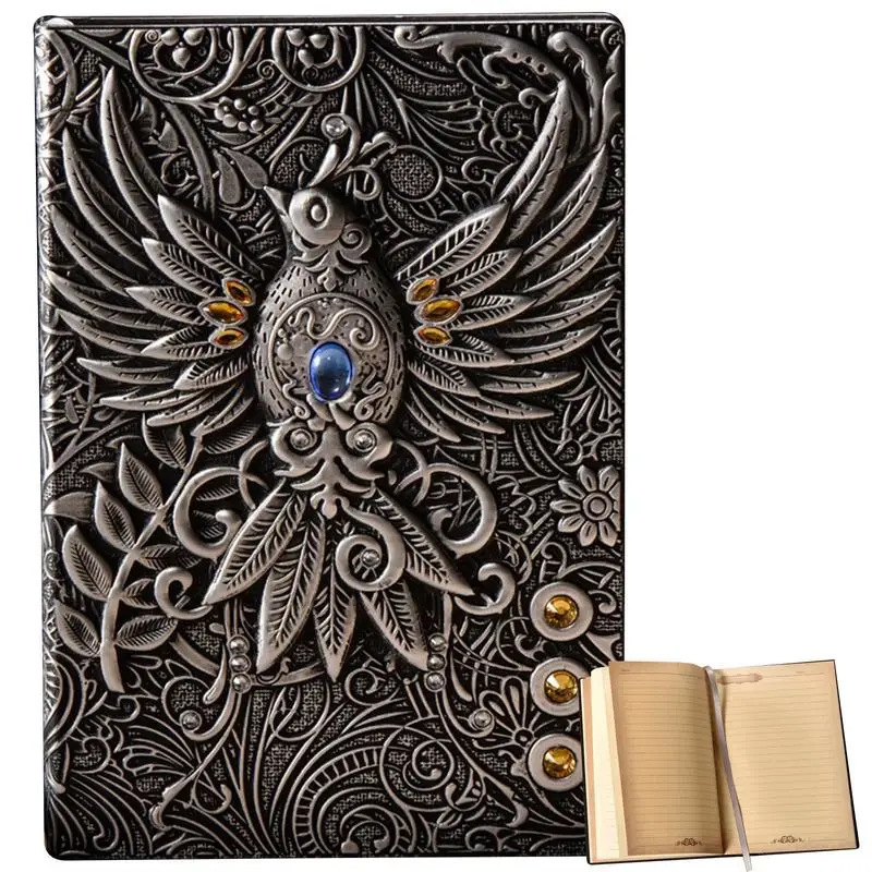 

Embossed Leather Journal Writing Notebook Handmade Leather Daily Notepad Sketchbook Travel Diary And Writing Notebook Leather