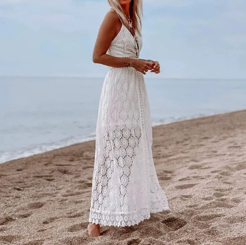 Vestidos Пляжные платья Женский сексуальный камзол в стиле пэчворк Повседневный