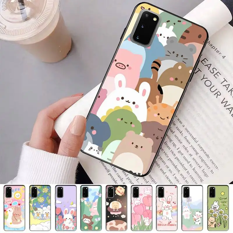 

LVTLV Animals Soft Phone Case For Samsung S 9 10 20 21 22 23 30 23plus lite Ultra FE S10lite Fundas