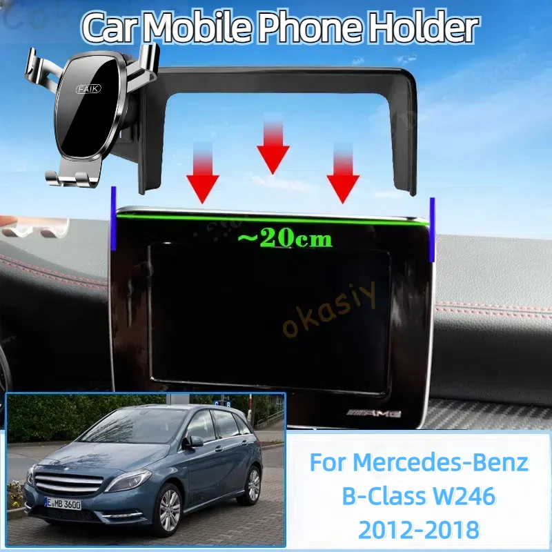 Автомобильная подставка для мобильного телефона Mercedes-Benz B-Class 220 220d W246 2012 ~ 2018