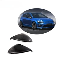 carbon fiber rear view side mirrors cover caps for volkswagen vw golf 7 vii gti mk7