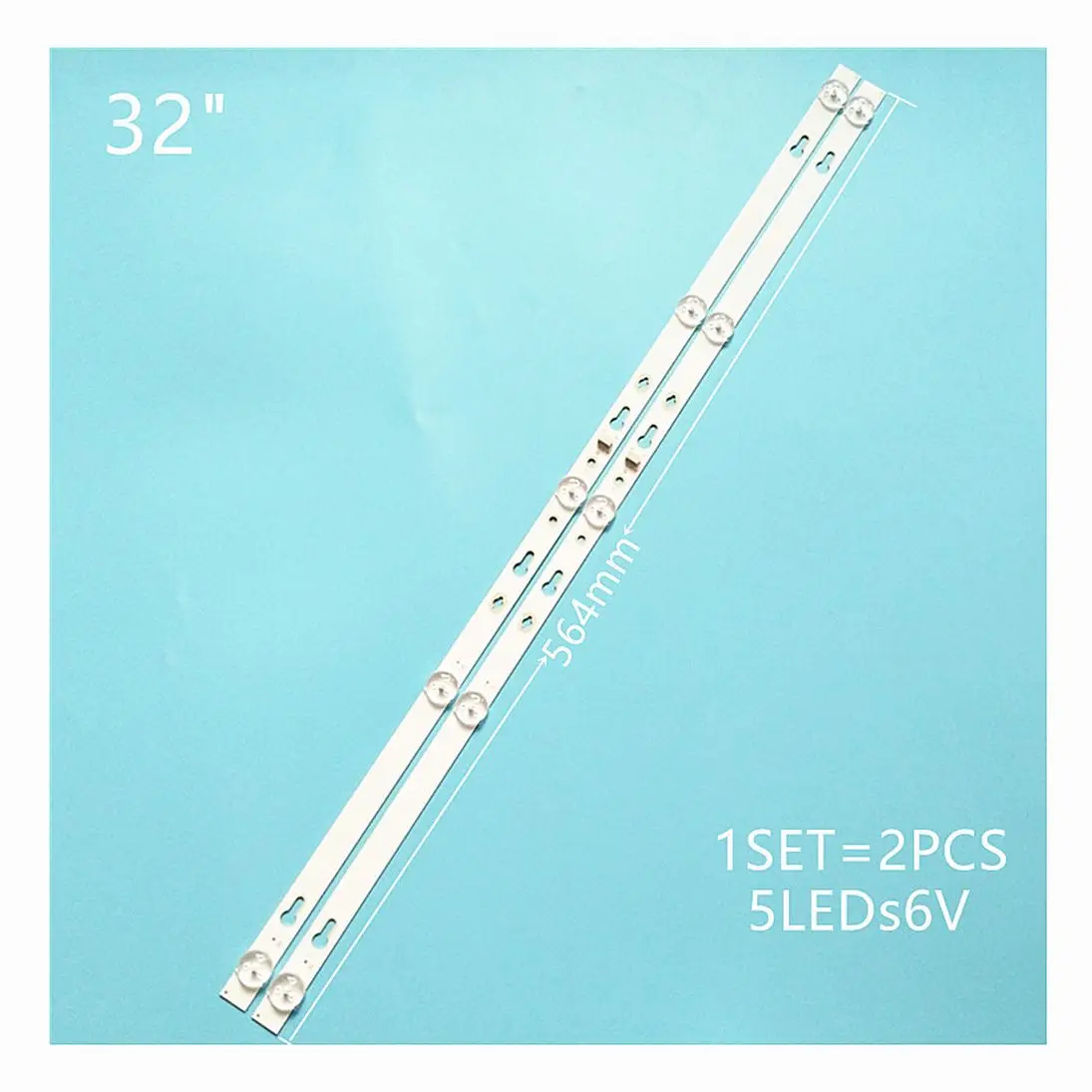 

564mm 2PCS/Set TV Lamps Kit LED Backlight Strips For Toshiba 32L220U19 LED Bars Bands TCL32D05-ZC22AG-24 Rulers 5S1P 303TC320047