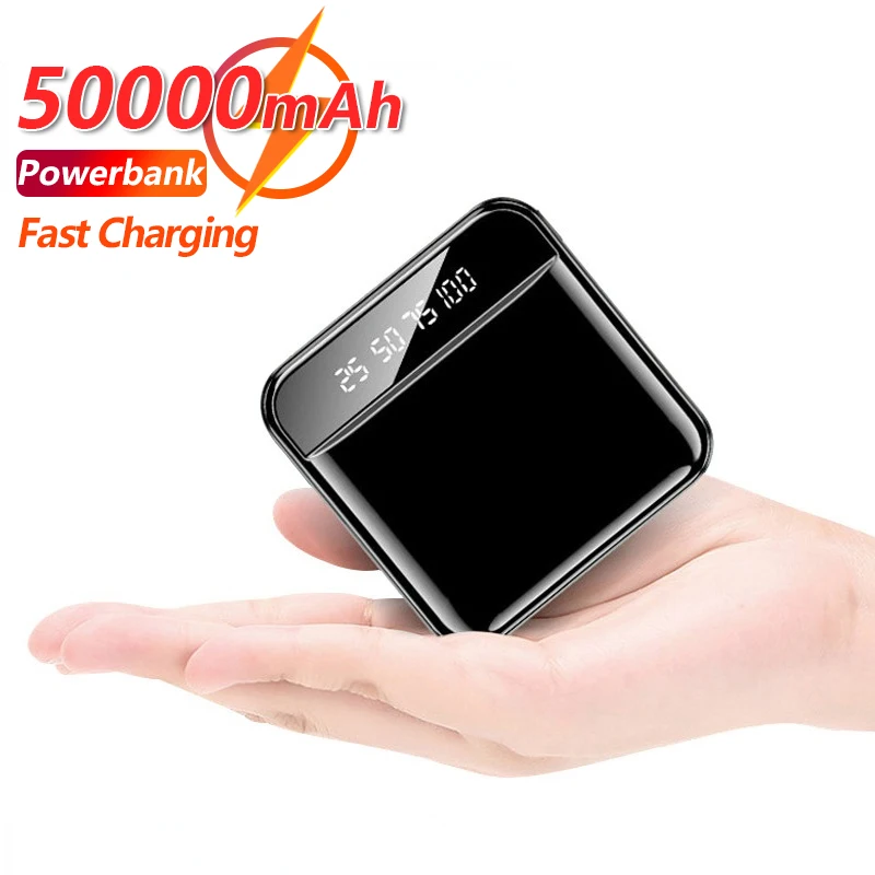 

Mini Power Bank 50000mAh External Battery Portable Charger with Dual USB LED Digital Display for IPhone Xiaomi Power Bank