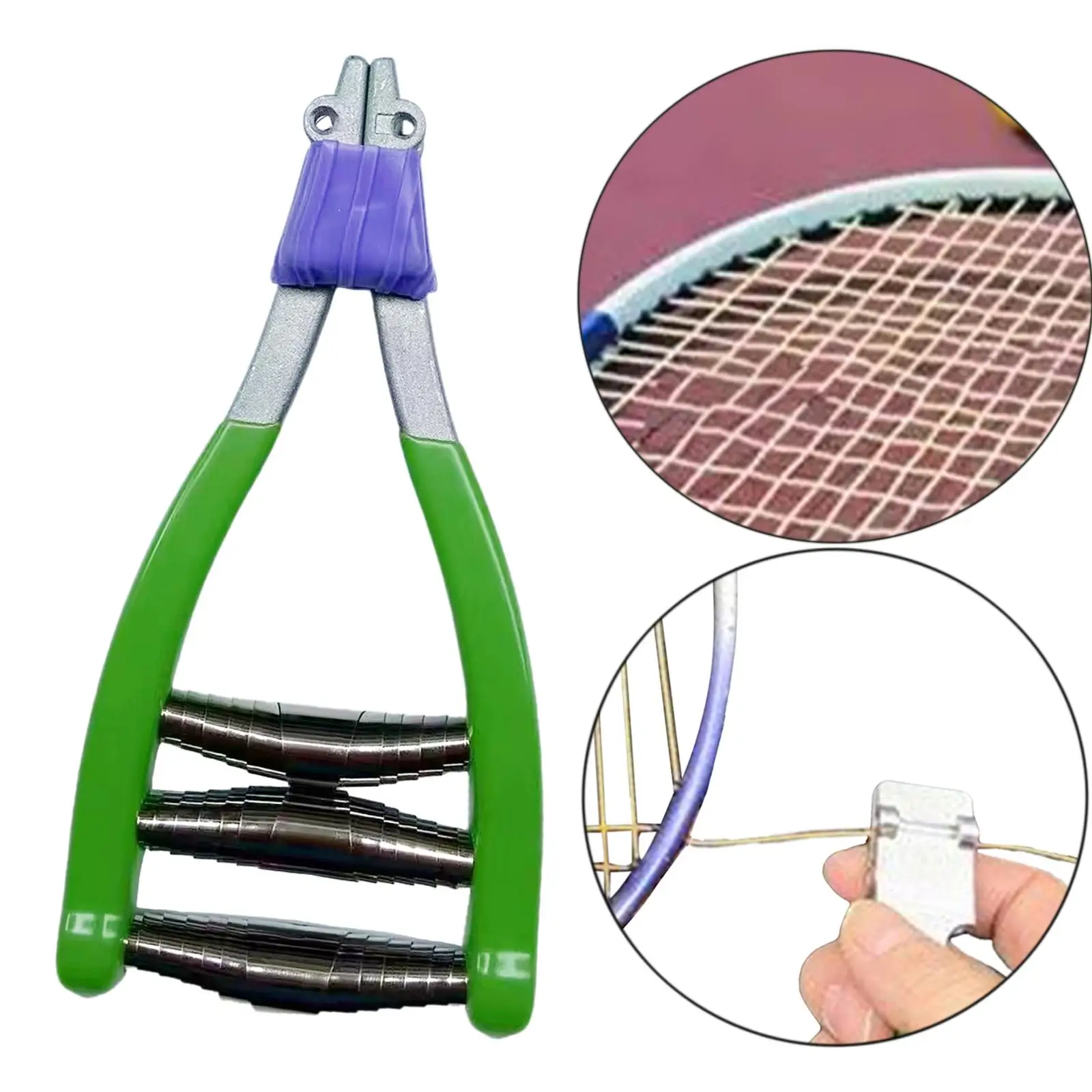 

Tennis Badminton Racquet Metal Spring Starting Clamp Stringing Starter Tool Outdoor Sports Tennis Badminton Racquet Accessories