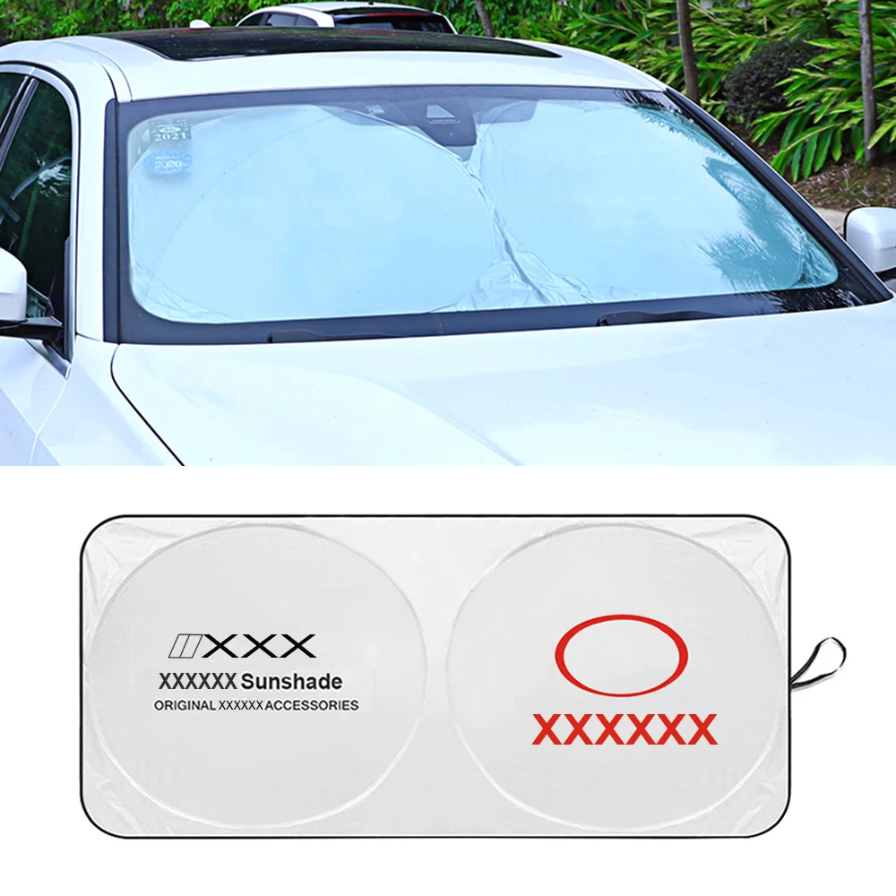 

Car Logo Sun Shade Cover Auto Windshield Sunshade Blind Window Shading Cover For Toyota TRD Avalon Camry Yaris Rav4 Miral CH-R