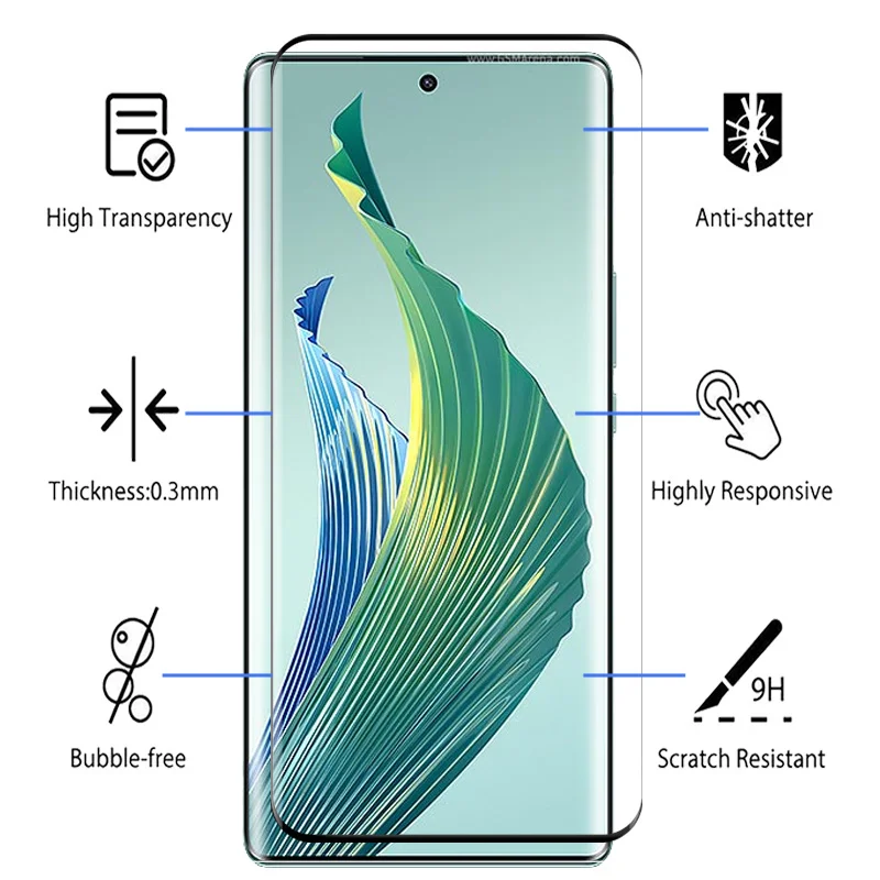 2 шт. 9D защитный чехол с полным покрытием для Honor Magic5 Lite Magic 5Lite 5 легких защитных