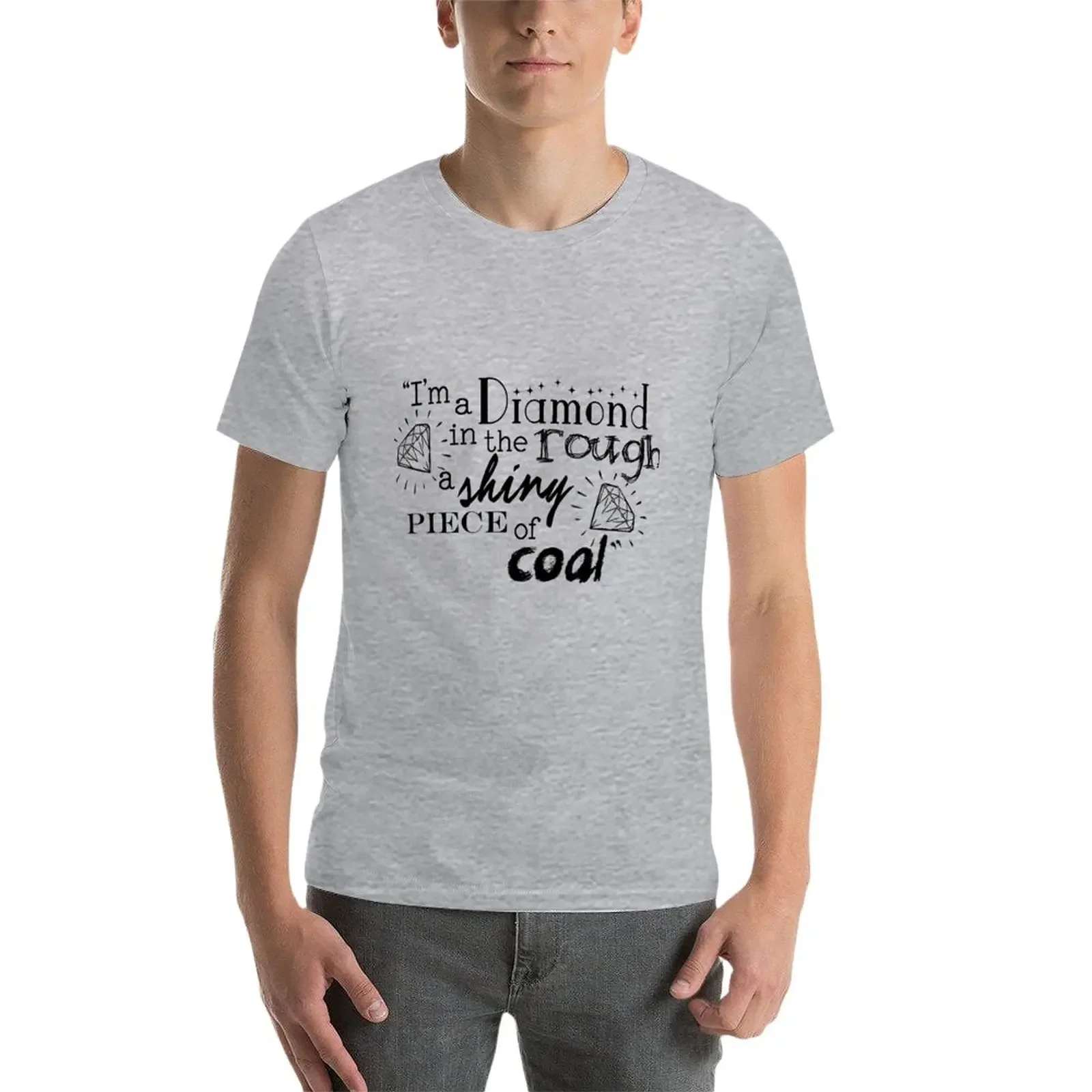 Я бриллиант в грубой сияющей кусочке угля футболка Милая Одежда для мальчиков