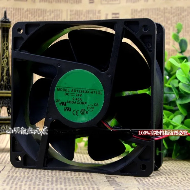 

New original AD1224UX-A71GL 24V 0.40A 12038 12CM 2-wire inverter cooling fan