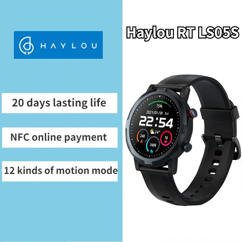 

Haylou RT LS05S Smart Watch for men IP68 Waterproof watches Heart Rate Monitor call phone for xiaomi Android IOS watch for women