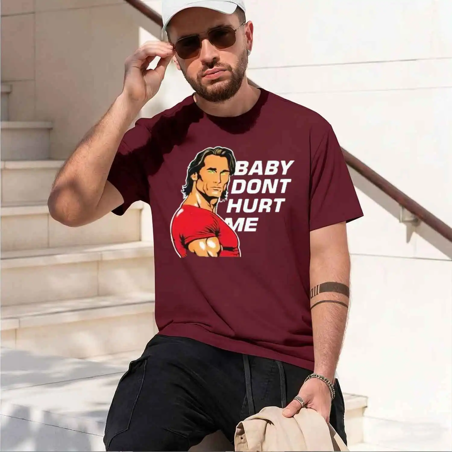 Футболка Baby n't Hurt Me, модная спортивная футболка для любителей фитнеса, 100% унисекс, повседневная летняя футболка, европейский размер 80019 2026, новая модель (art.: 3920dc4e5abbf) - 3920dc4e5abbf