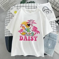 daisy duck print women t shirt disney summer hot selling s 3xl size female t shirt minimalist graphic lady tops tees comfy style