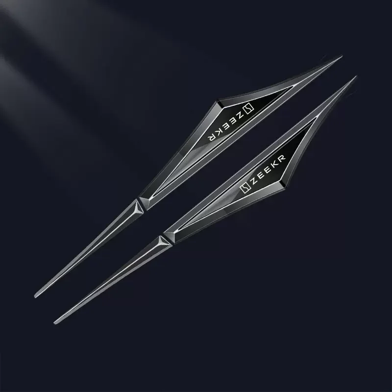 

ZEEKR 001X21-2024 2 шт. аксессуар для кузова автомобиля, боковые двери, лезвие, автомобильная наклейка, автомобильная пластина с листом, украшение, автоаксессуары