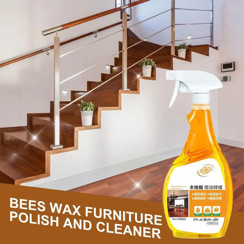 

Natural Beeswax Furniture Polish and Wood Cleaner Spray Waterproof Furniture Care Maintenance Clean and Protect Wood Polish