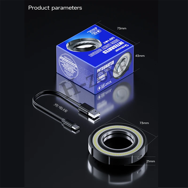 Оригинальная кольцевая лампа для микроскопа Mechanic LS3 7 Вт светодиодный