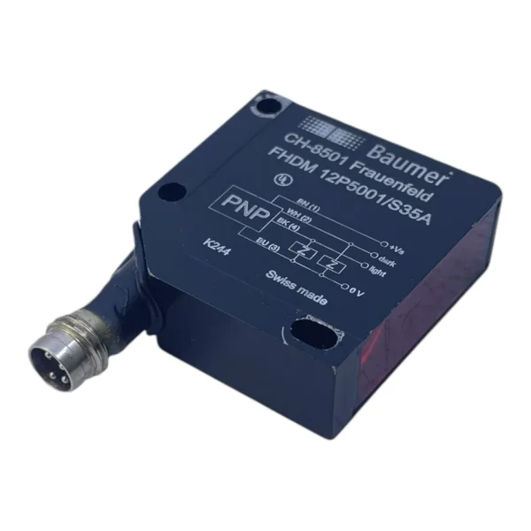 Фото Оптический датчик Fhdm 12p5001s35a, новый, оригинальный, в наличии, для ПЛК №1