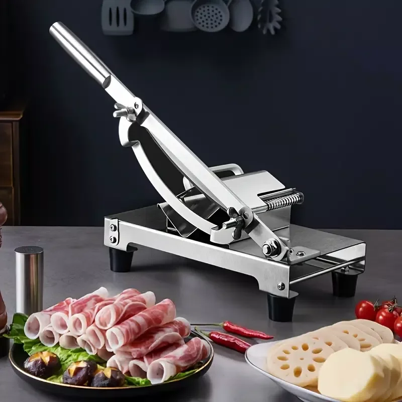 

NEW2023 1pc Manual Ribs Meat Chopper Slicer, Stainless Steel Small Bone Meat Cutter, Beef Mutton Household Vegetable Food Slicer