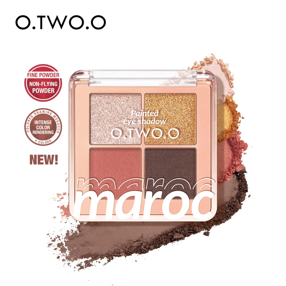 

O.TWO.O Painted Moroccan Eyeshadow Quad Pearlescent Matte Earth Eyeshadow