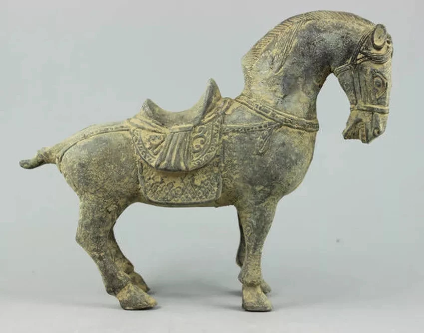 Colizzato decorado viejo trabajo инструкция бронза caballo escultura estatuaidikción Decoración Medicinal 100% латón 20см