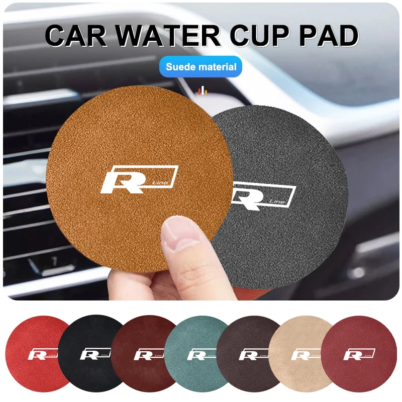 2 шт. Противоскользящий коврик для подстаканника воды Volkswagen VW R Golf Jetta Passat mk5 mk6 CC 5 7