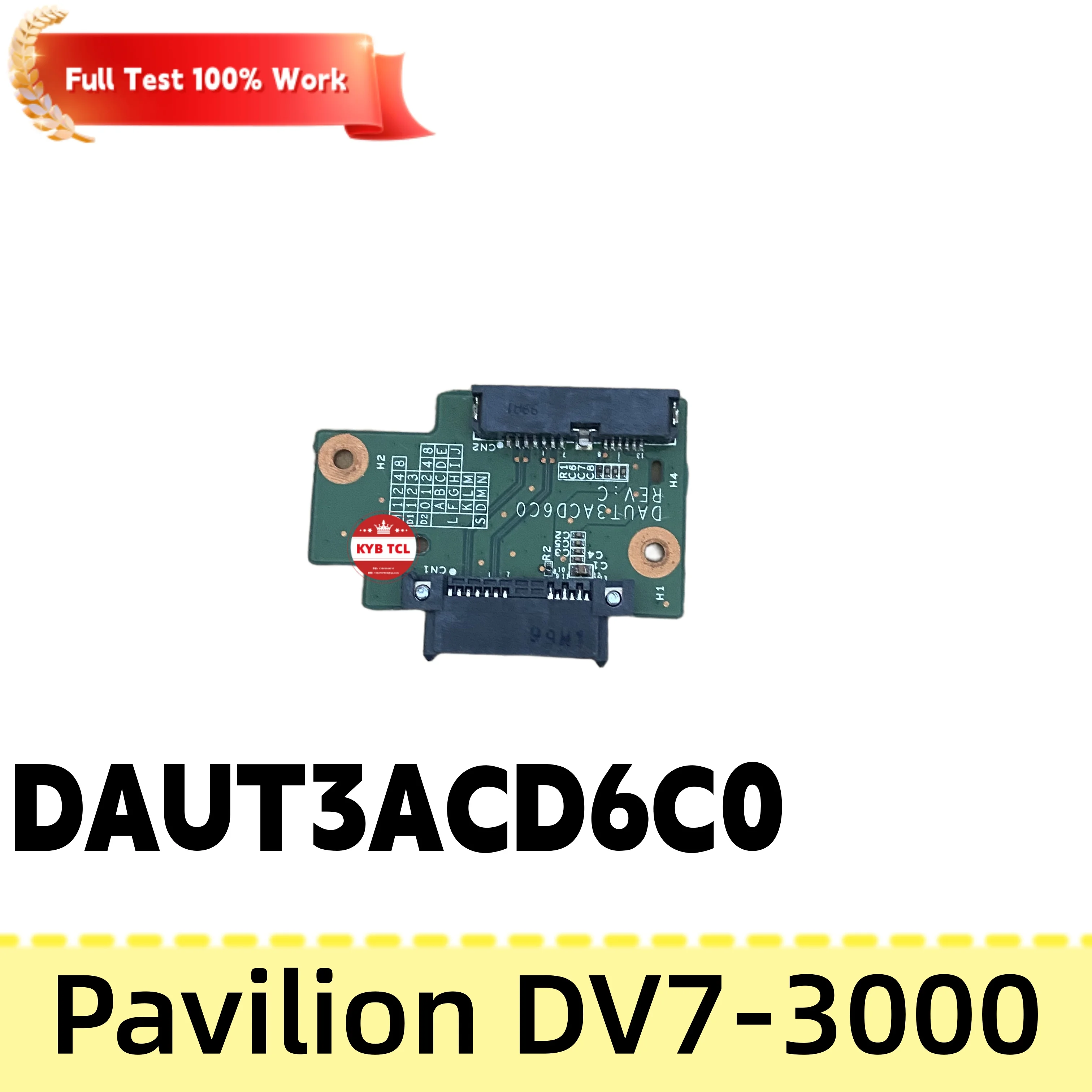 Фото DAUT3APB6C0 DAUT3ACD6C0 DAUT3ATB6C0 DAUT3AAB6C0 Плата оптического привода DVD, USB-плата, плата кнопки питания, аудиоплата для HP Pavilion DV6-1000, DV6-2000, DV7-2000, DV7-3000 №2