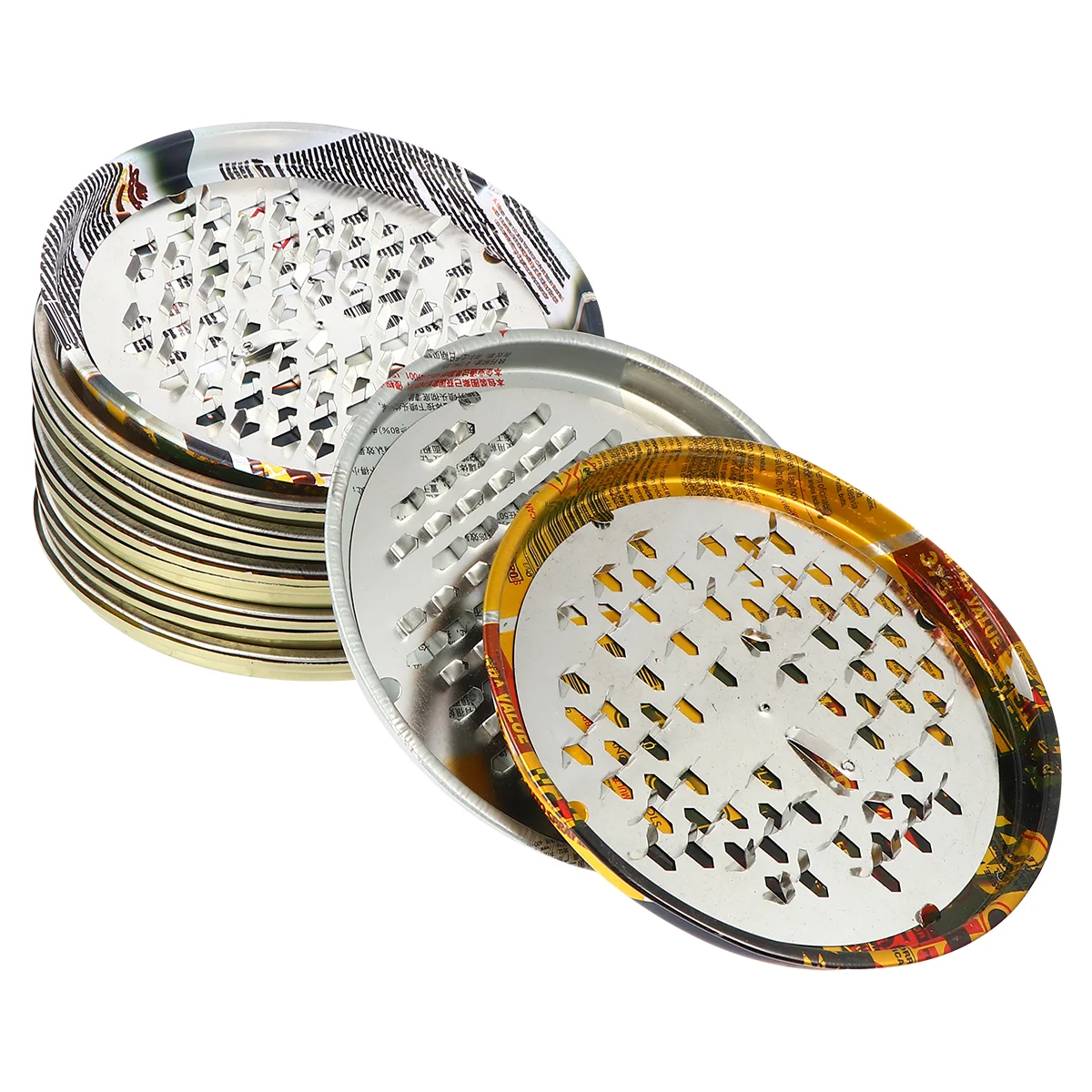 

8pcs Alloy Fireproof Mosquito Coil Box Portable Home Mosquito Coil Holder
