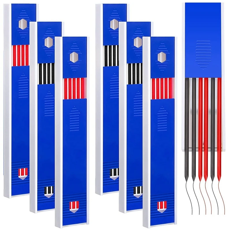 

36 Pieces Dry Graphite Refill, 2.0 Mm Dry Pencil Refills, Mechanical Pencil Refills For Solid Carpenter Pencil