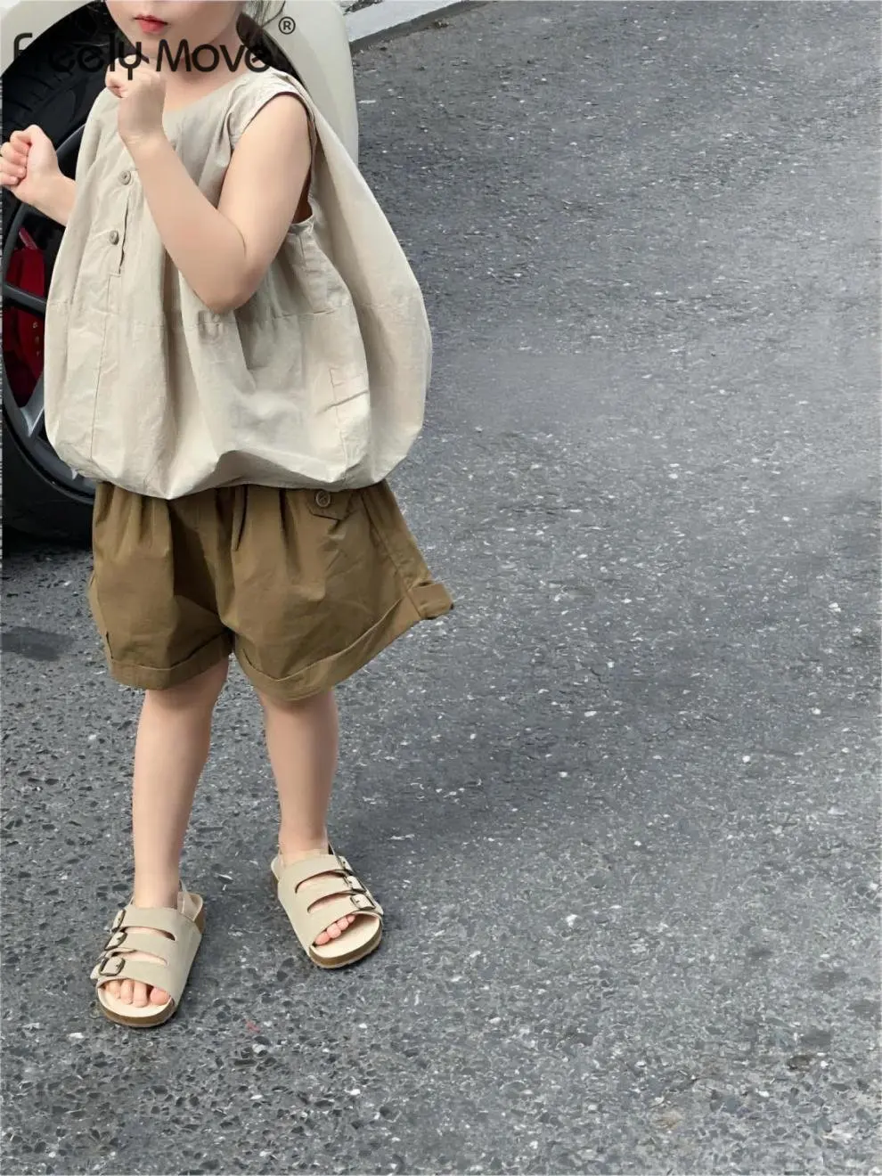 

Summer Children Clothes Sets Sleeveless Clothes for Baby Girl Clothing Sets Solid Shirts Shorts 2 Piece Kids Clothing