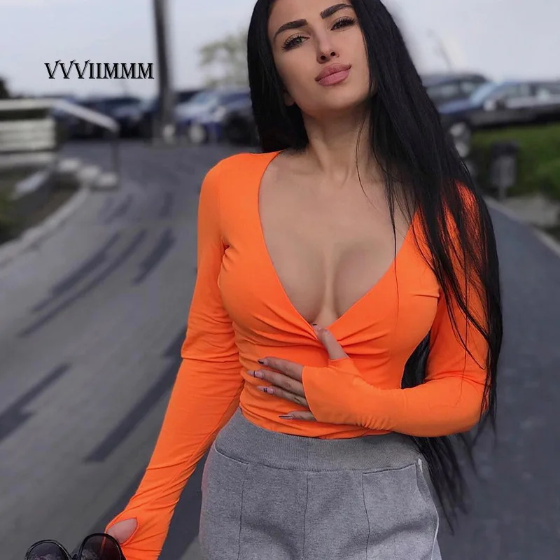 

Sexy Fashion Solid Color Breast Cover Ins Style Long Sleeve Slim Fit Top Women's 2022 Spring and Summer New Women's Wear Top Y2k