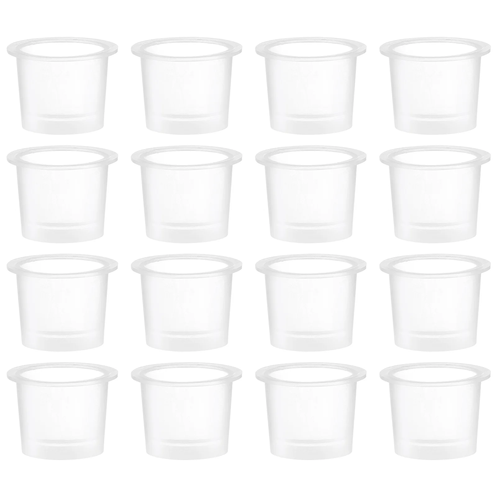 

ULTNICE 100pcs Clear Tattoos Ink Holders Plastic Tattoos Pigment Container Tattoos Supplies