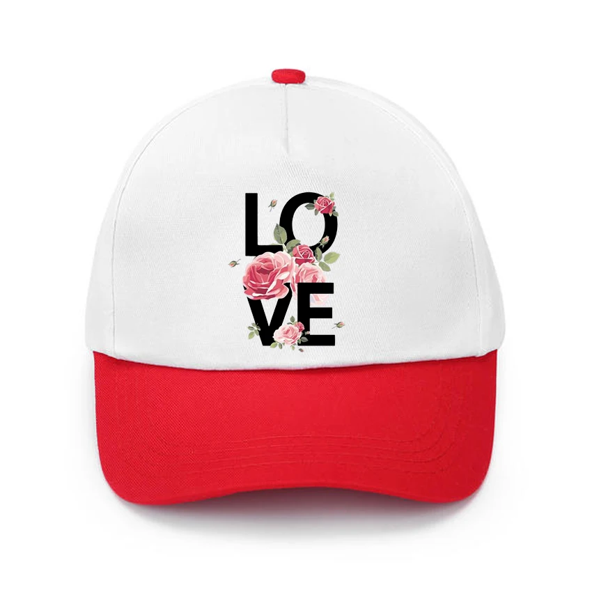 

Кепка с надписью «Love» для мальчиков и девочек, модная бейсболка с рисунком, регулируемая, в стиле хип-хоп, от солнца