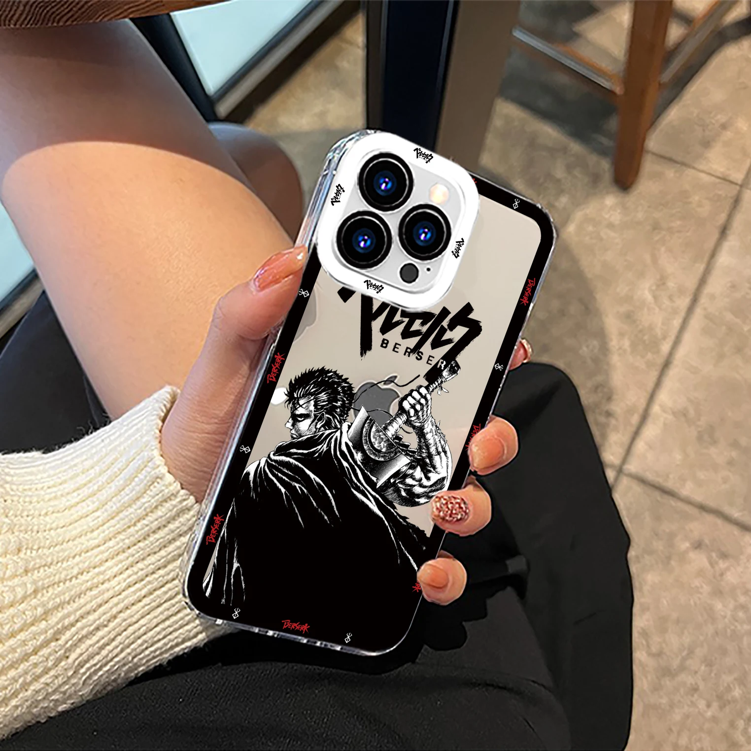 Чехол для телефона Berserk с аниме Apple iPhone 15 14 13 12 mini 11 XS XR X 8 7 Pro Max прозрачный чехол