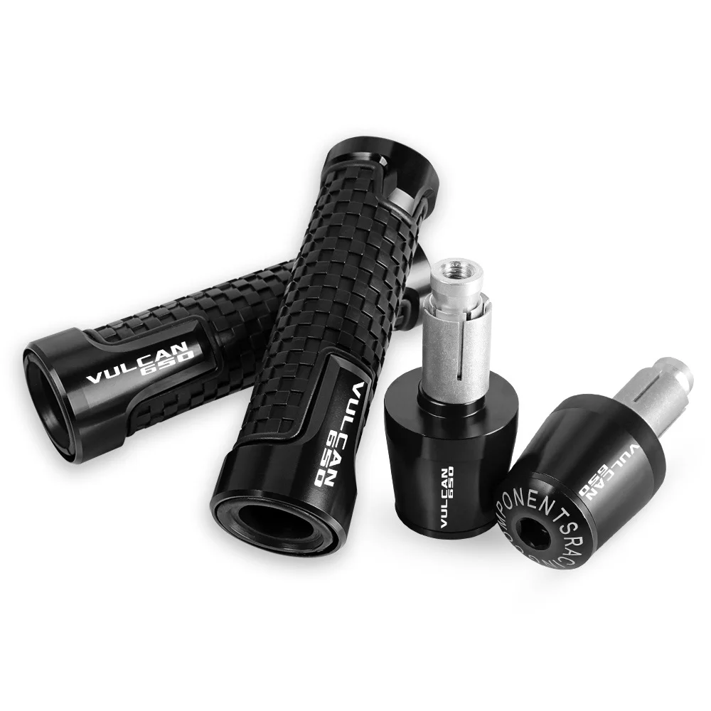 

FOR KAWASAKI VULCAN650 VULCAN 650 2018-2020 2021 2022 Motorcycle CNC Non-slip Hand Grips Handle Bar Handlebar Grip End Cover Cap