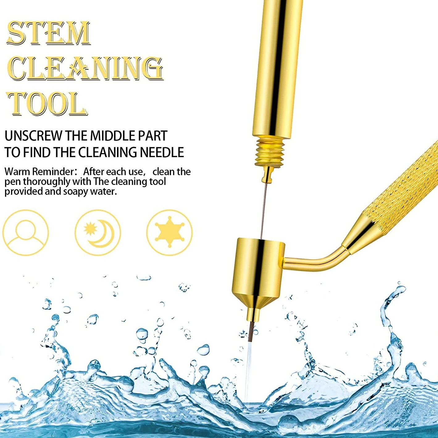 

Авторучка с камнями для пропуска царапин, 0,5/0,7 мм