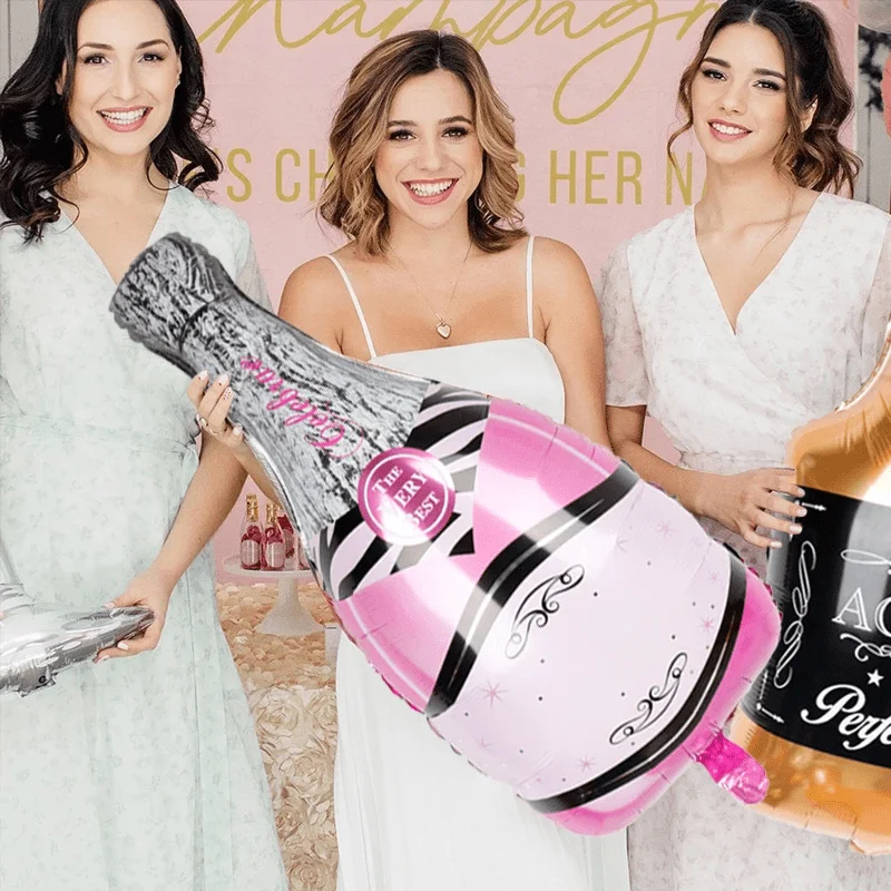 2 Упаковки 39-дюймовых Больших Розовых Тематических Винных Шаров Для Девочек И