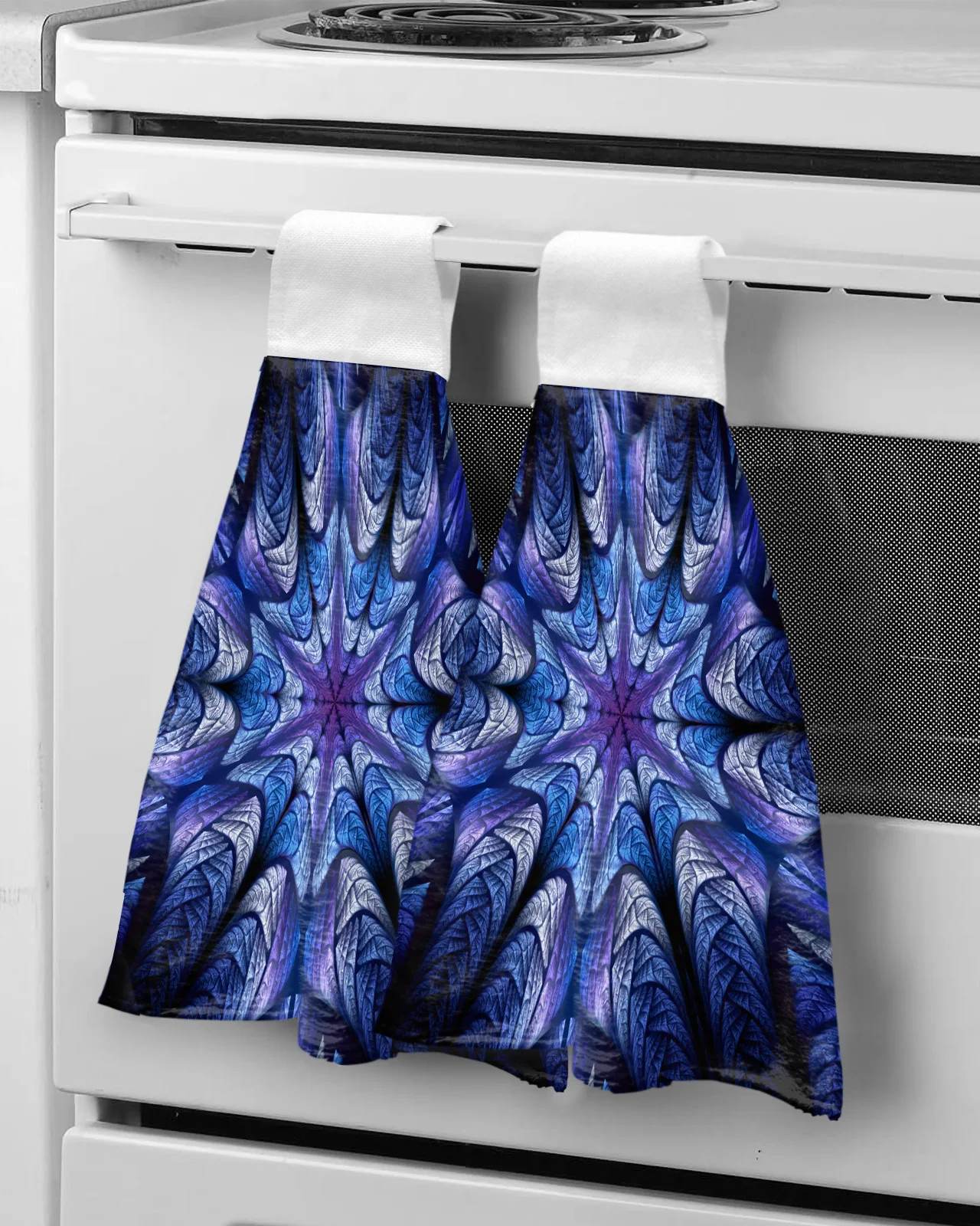 

Fractal Art Psychedelic Gradient Bathroom Hand Towel Kitchen Absorbent Hand Towels Custom Hanging Wipe Towel Soft Hand Cloth