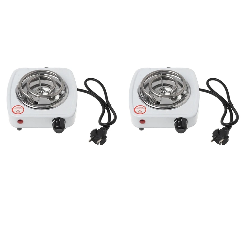 

2X,220V 500W Electric Stove Hot Plate Iron Burner Home Kitchen Cooker Coffee Heater Household Cooking Appliances EU Plug