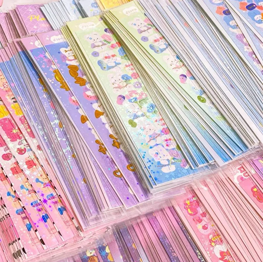 Корейские Ins лазерные стикеры серии сделай сам для скрапбукинга Idol Card ручной