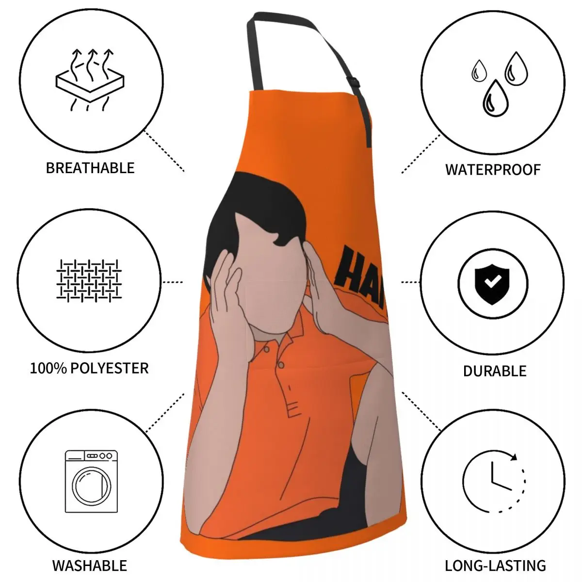 Дядя Роджер хайяа! Фартук водонепроницаемый Женский кухонный гаджет фартук