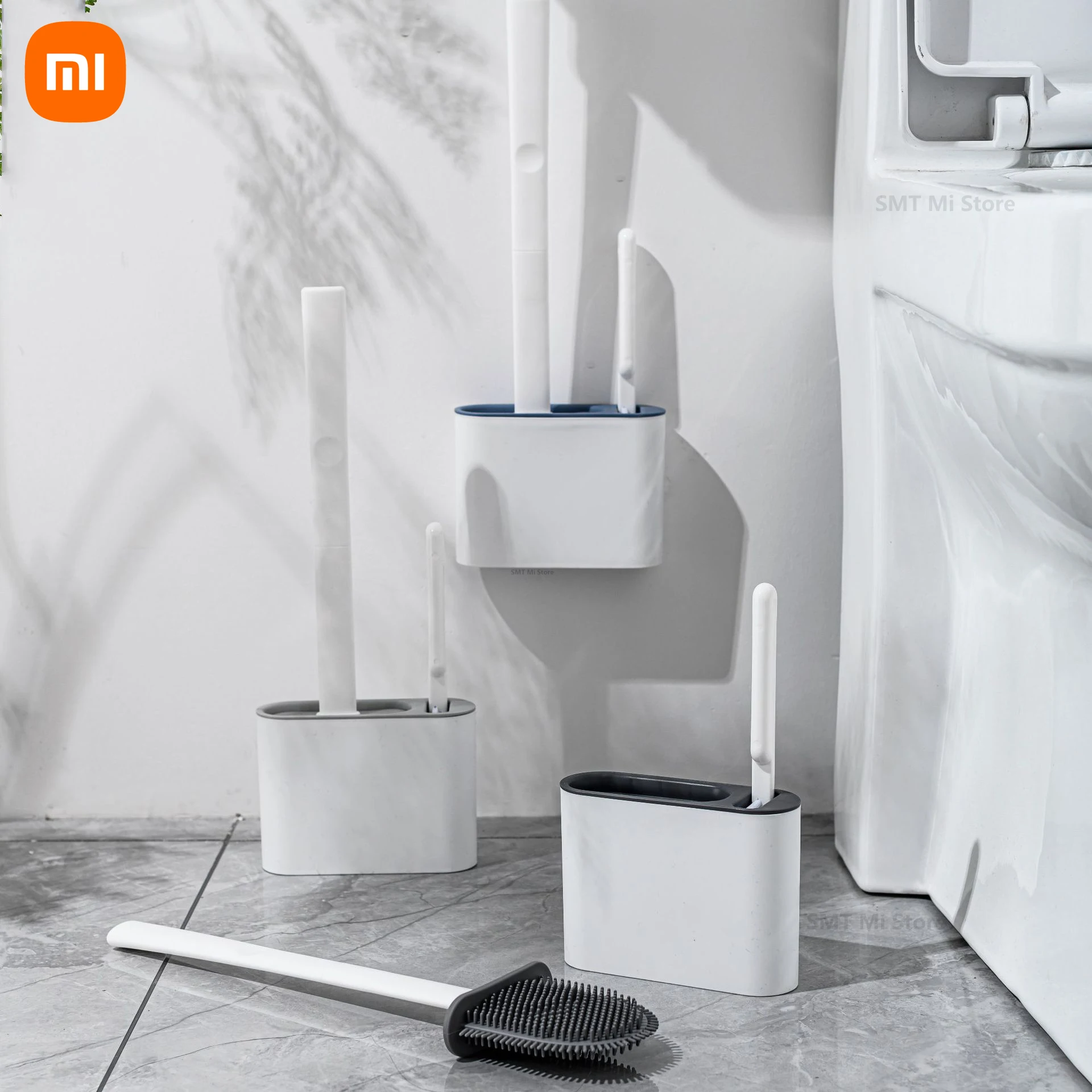 

Новинка Xiaomi Youpin мягкая резиновая щетка для туалета плоская щетка для туалета ТПР щетка для чистки туалета щетка для туалета два в одном