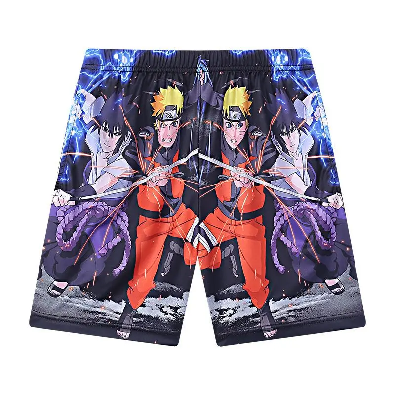 Шорты Naruto пляжные популярные быстросохнущие Свободные повседневные штаны для