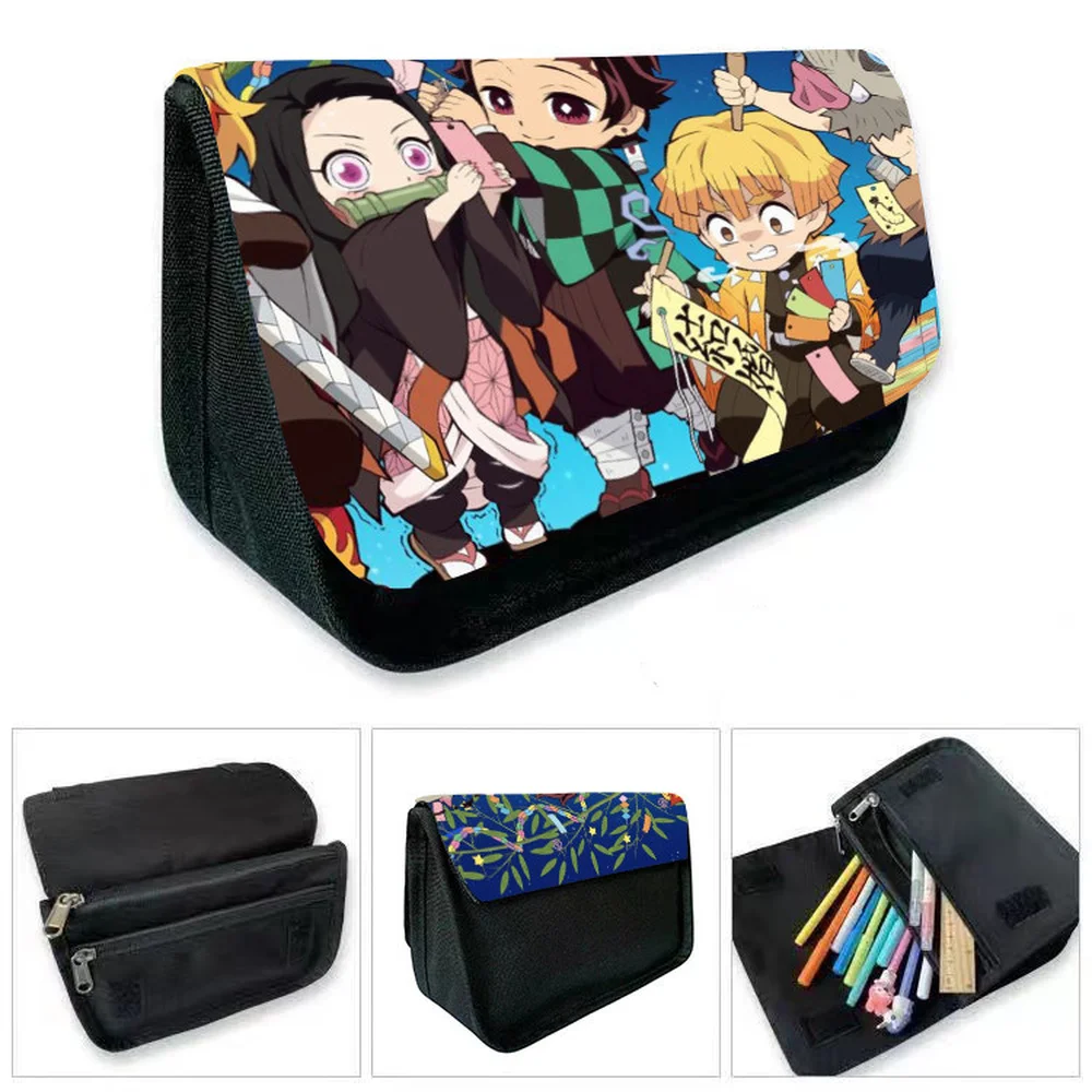 Пенал из полиэстера с принтом рассекающий демонов |