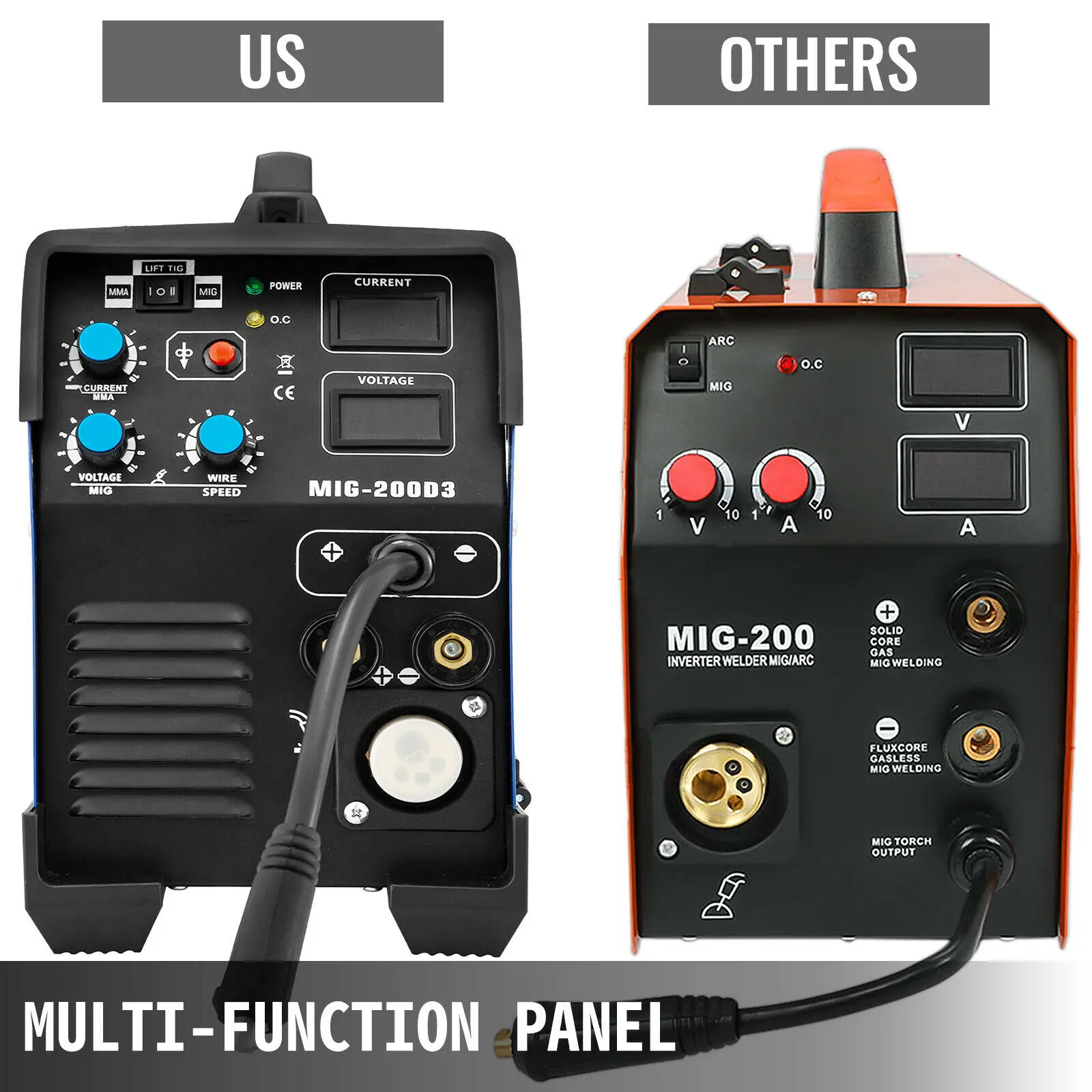 Spot Welder 5 in 1 MIG / MAG TIG FLUX MMA Inverter 200Amp Combo Welding Machine |