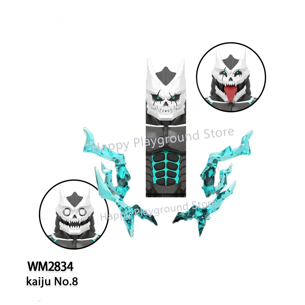 WM Blocks Аниме Мультфильм TV Kaiju No 8 Строительные блоки Hibino Kafka Ashiro Mina Leno Ichikawa Кирпичи