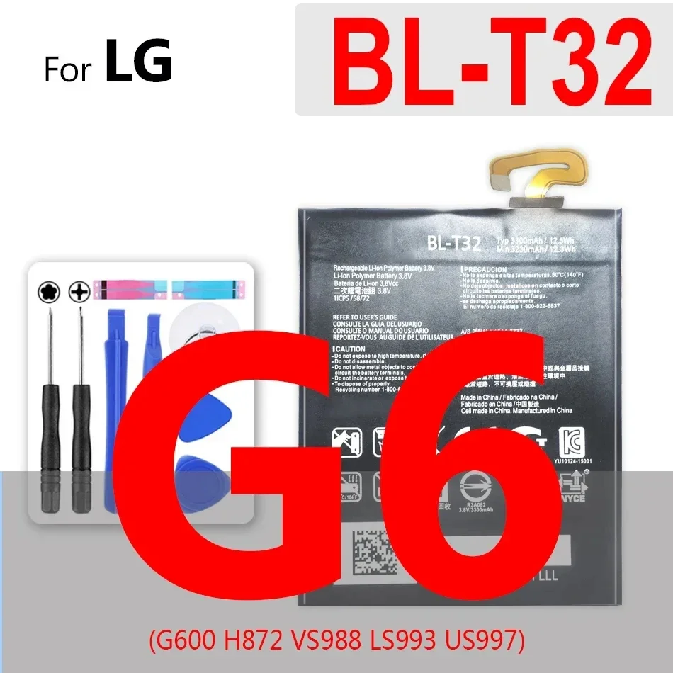 Usb-Аккумулятор для LG G flex 2 G4 G4C G4S G5 G6 G7 G8 mini ThinQ KV700