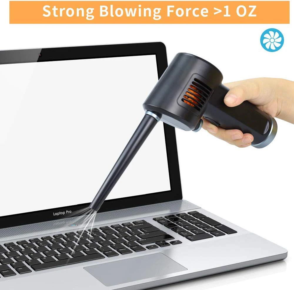 

NEW ER Cordless Air Duster, Electric Air Can, Replacement for Compressed Air Can & Spray Duster, Can of Air for Computer