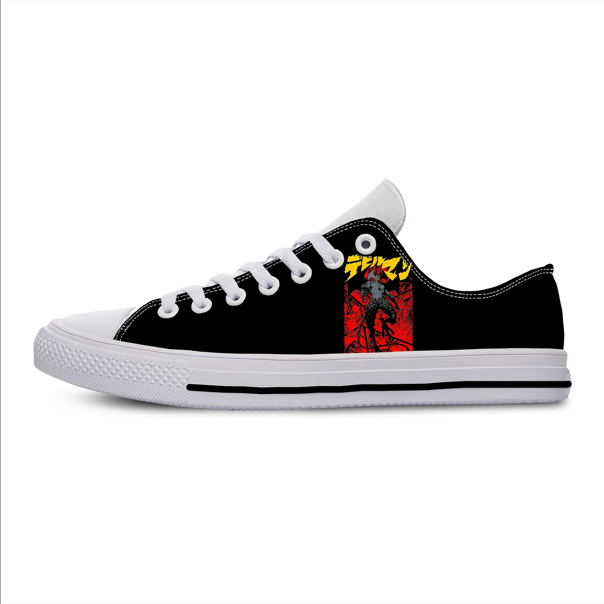 

Japanese Anime Manga Debiruman Devilman Crybaby Casual Cloth Shoes Low Top Lightweight Breathable 3D Print Men Women Sneakers