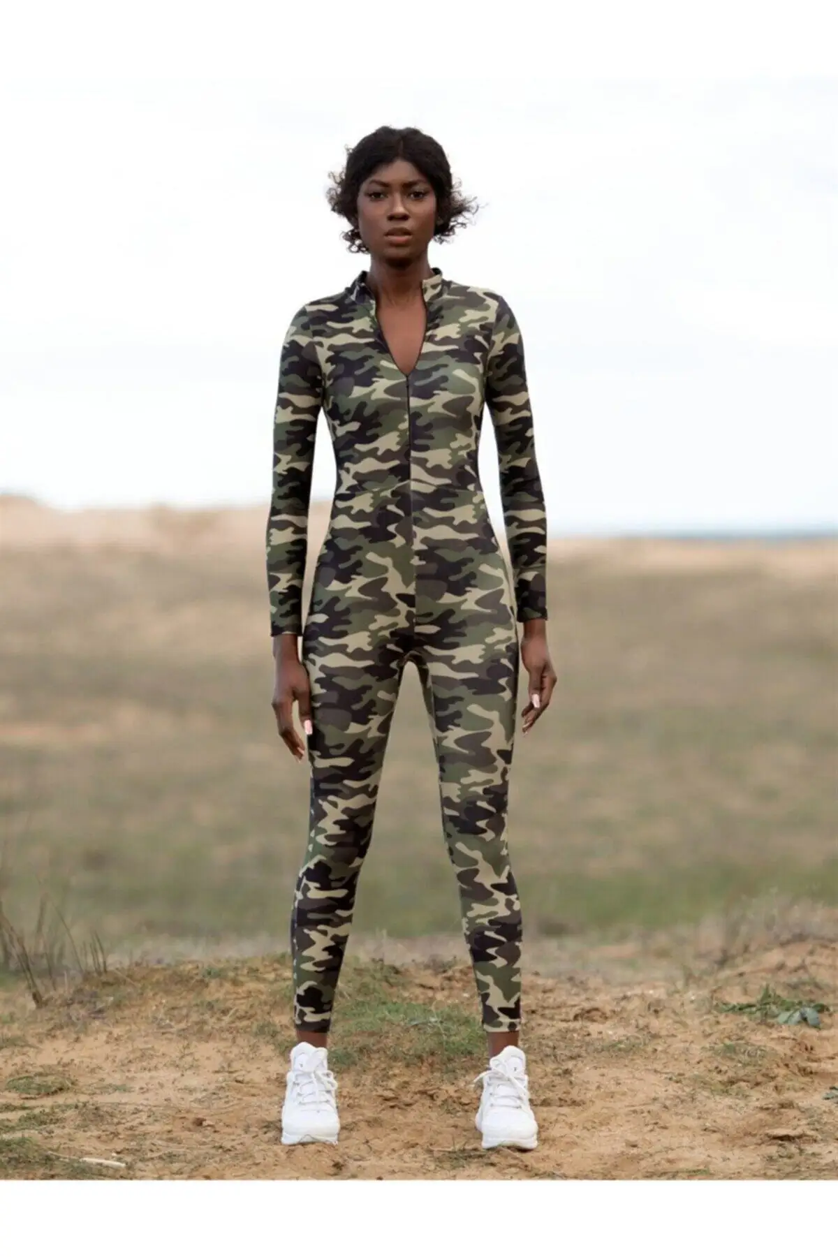 

Women's Overalls Long Sleeve Jumpsuit Camouflage Hot Style Quality Fabric Sleeveless Baggy Trousers Casual Jumpsuit