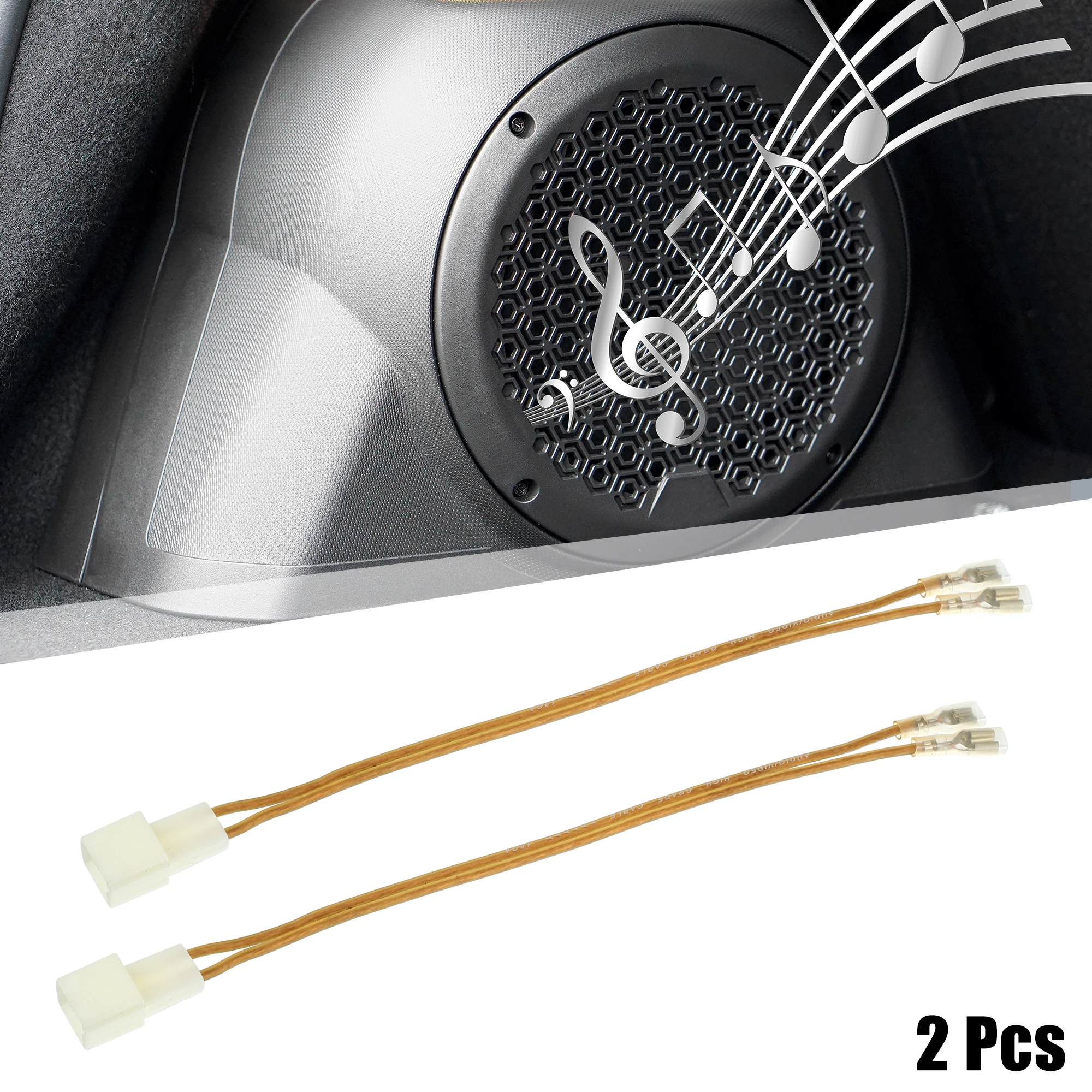 X Autohaux 2-4Pcs Car Speaker Connector Wire Harness Adapter Connector for Jeep for Dodge for Chrysler PT Cruiser for Ram