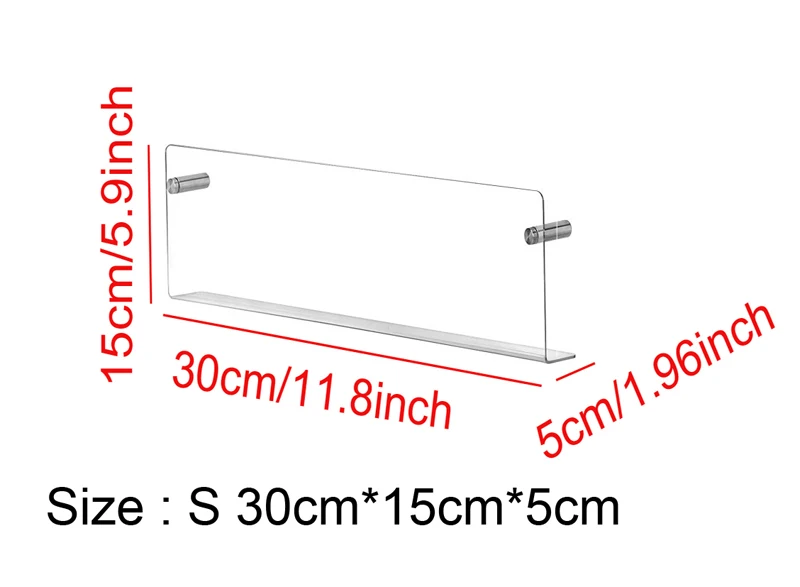

Прозрачная акриловая настенная полка для хранения