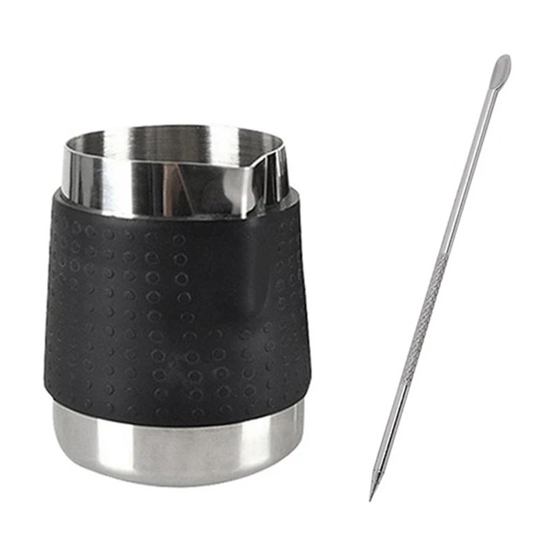 

350ML Stainless Steel Milk Frothing Jug With Decorating Pen Milk Pitcher Espresso Coffee Pitcher For Coffee Latte
